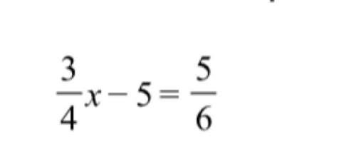 Rewrite the equation below so that is does not have fractions