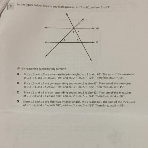 In the figure below, lines m and n are