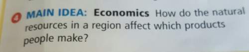 How do natural resources in a region affect which products people make