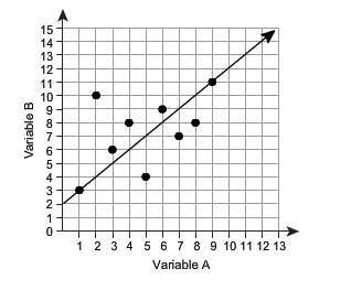 For 20 points. what is the equation of the graphed linear model?  y = _ x + _