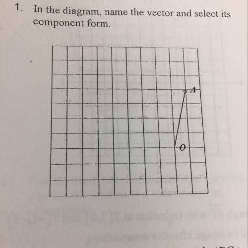 Name the vector and select its component form ?