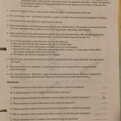 Me its due tomorrow.. need your and tell me if number 6 is right