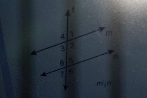 If m || n and m &lt; 8 = 115°, what is m &lt; 2a. 180° b. 115°c.