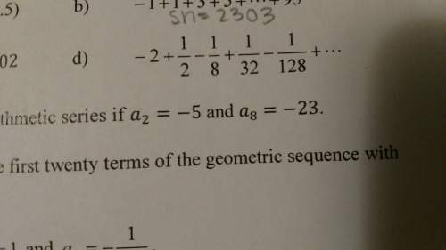 How do i find the sum of this series? question d