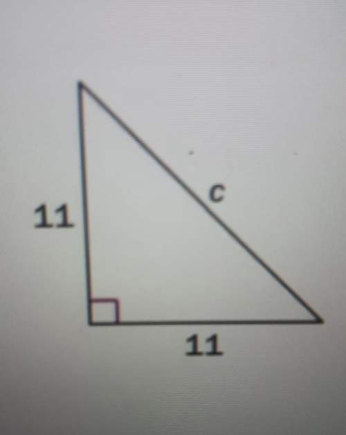 Find the length of the missing side. if necessary, round to the nearest tenth. a. 44b. 2