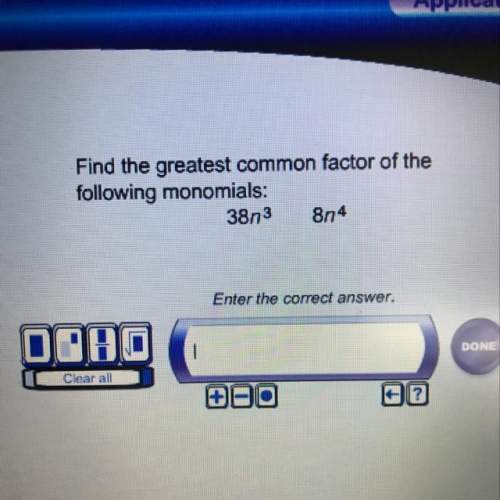 Find the greatest common factor of the following monomials