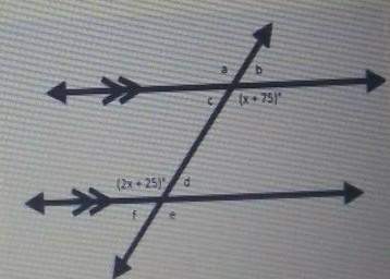 A. using parallel line relationships to find the value of xb. find the measure of