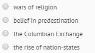 What was not a consequence of the protestant reformation?