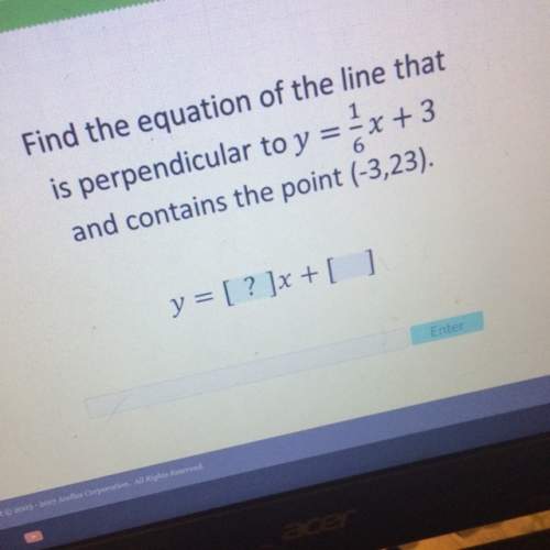 What are both of the blanks? ? y= [ ]x+ [ ]