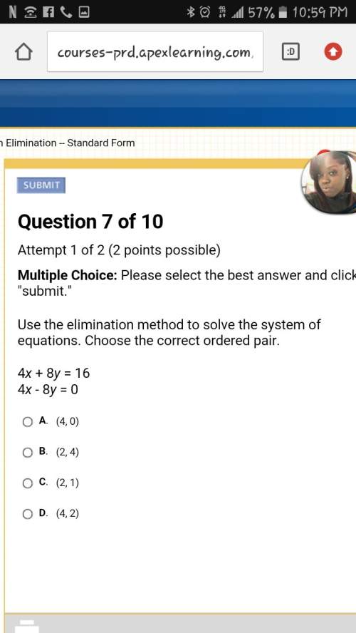 Use the elimination method to solve the system of equations. choose the correct ordered pair.