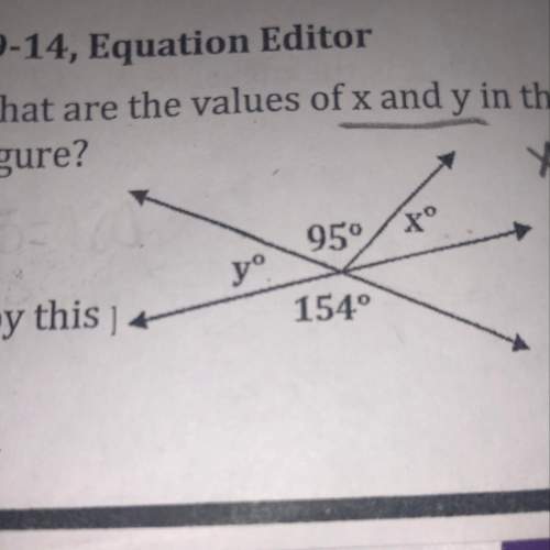 What are the values of c and y in the figure? need asap! ( 10 pts)