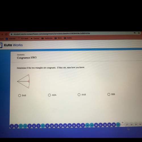 Determine if the two triangles are congruent