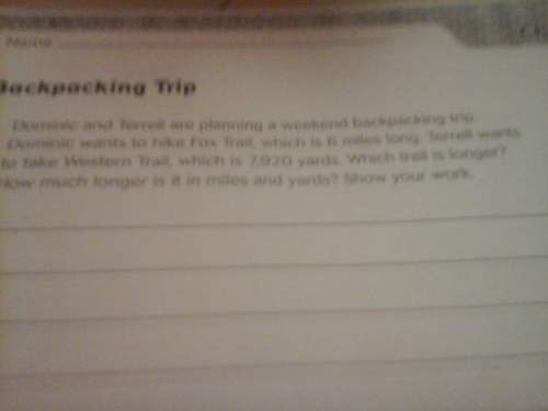 Which trail is longer? how much longer is it in miles and yards? show your work.