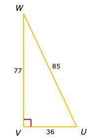 Find the cosine of ∠u. simplify your answer and write it as a proper fraction, improper