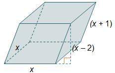 Which expression represents the volume of the prism?  x(x – 2) cubic units x(x +1)