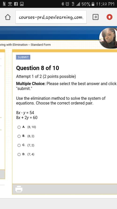 Use the elimination method to solve the system of equations. choose the correct ordered pair.