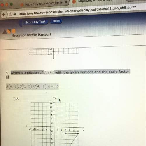 Who is the dilation of the triangle? #geometry #triangles