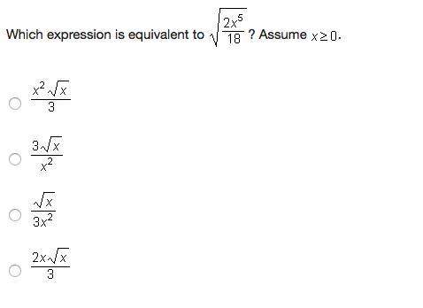 Which expression is equivalent to ?