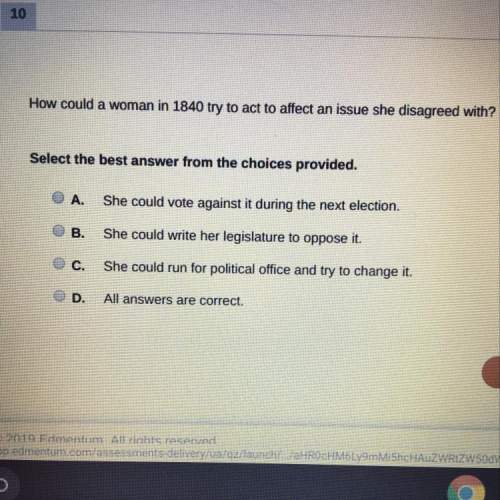 How could a woman in 1840 try to act to affect an issue she disagreed with?