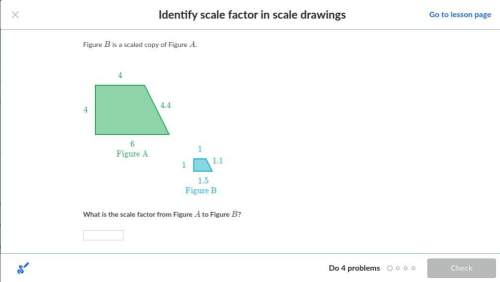 Identify scale factor in scale drawings