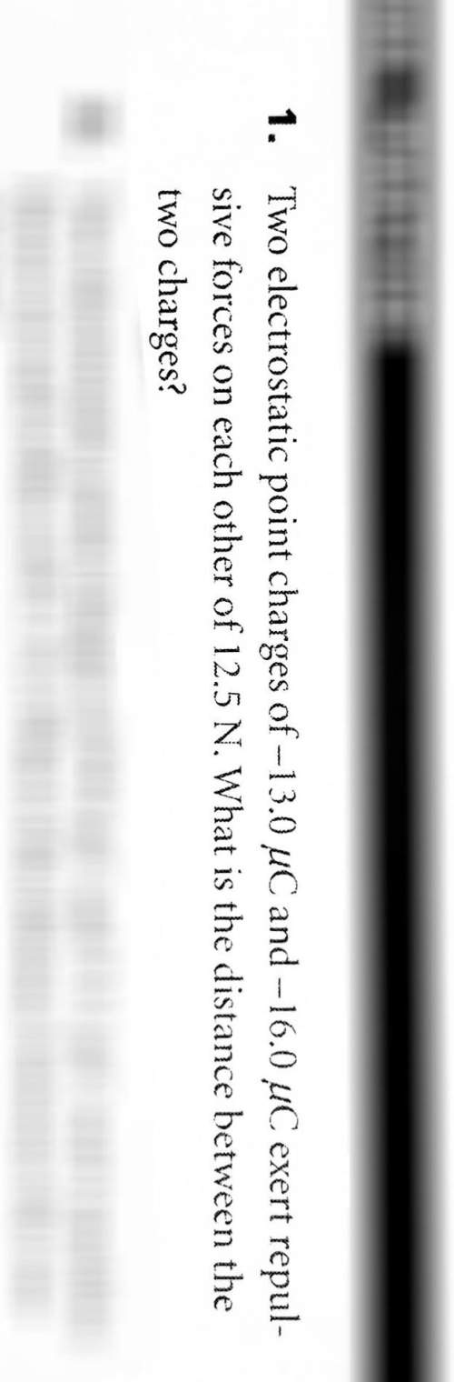 The "uc" is micro coulombs. i need to find the distance (r), i have the charges and force. #electros