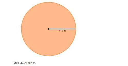 The radius of a circle is 2 feet. what is the circle's circumference?
