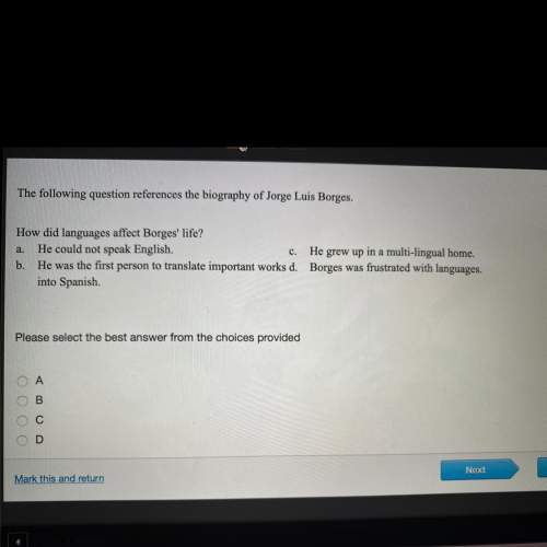 The following question references the biography of jorge luis borges. how did languages affect