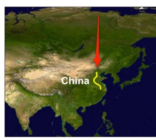 The arrow on the map is pointing to this that chinese trade as far back as 2500 years ago. a)