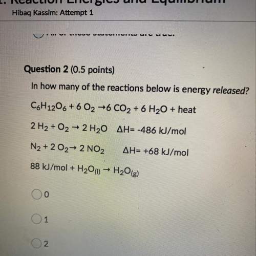 Iwanted known how many of the reaction below is energy released