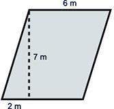 13 plz i will give brainiest the area of the parallelogram below is square meters.