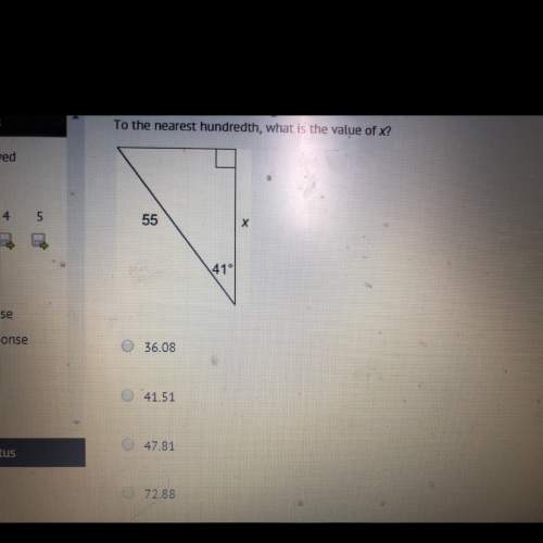 To the nearest hundredth, what is the value of x ?