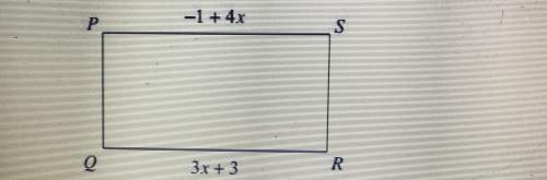 Find the measure of x:  find the measures of qr: