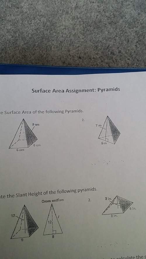 What is the surface area of the following pyramids? ?