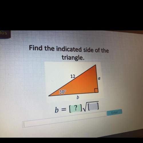 Find the indicated side of the triangle !