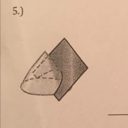 Describe the shape resulting from each cross section