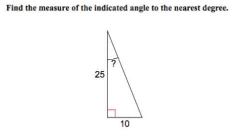 Find the measure of the indicated angle to the nearest degree a. 66 b. 22 c. 24