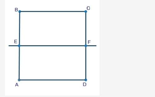 Square abcd is shown below with line ef passing through the center:  if square abcd is d