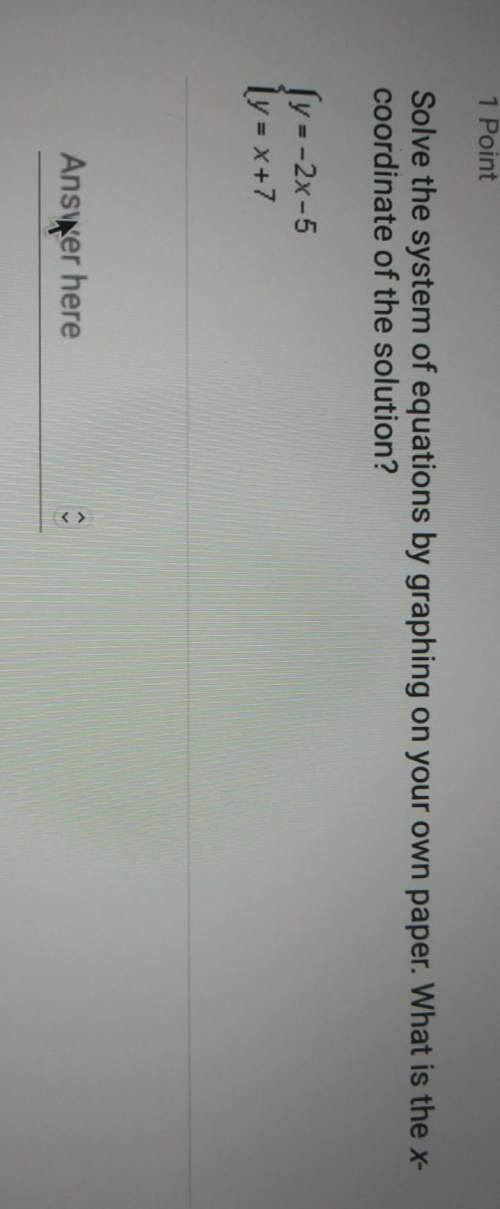 What is the x-coordinate of the solution