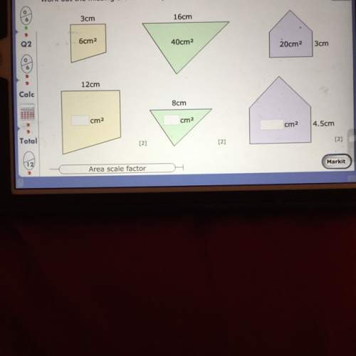 Work out the missing area in each pair of similar shapes ( me )