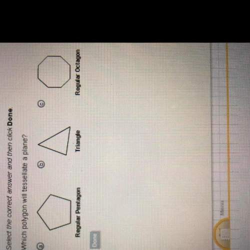 Which polygon will tessellate a plane?