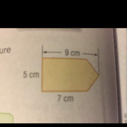 Describe how you would find the area of the figure shown at the right.