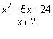 The excluded values of a rational expression are –3, 0, and 8. which of the following could be this