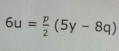 Rearrange this equation to get p by itself