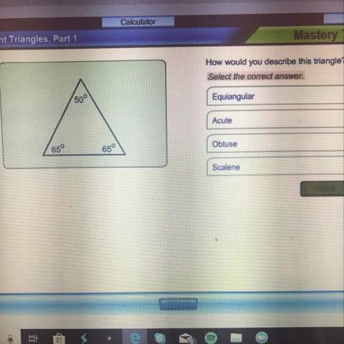 How would you describe this triangle