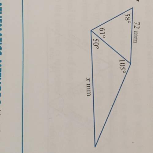 Ineed finding out what x is only using the sine and cosine rule.