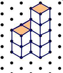 Taking test now- which of the following represents the isometric view of the object show