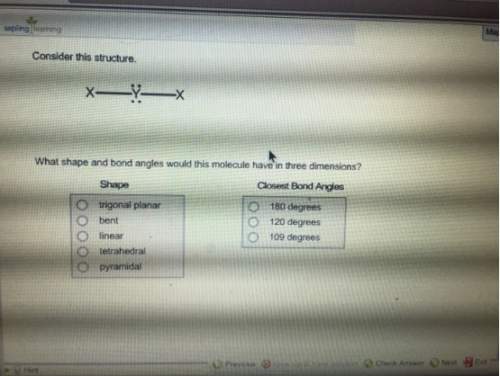 What shape and bond angles would this molecule have in three dimensions?