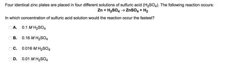 In which concentration of sulfuric acid solution would the reaction occur the fastest?