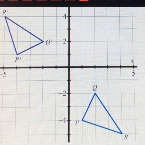 The graph illustrates a reflection of angel qpr what line is angel qpr reflected across to create q'