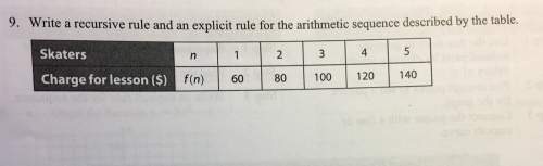 Write a recursive rule and and an explicit rule for the arithmetric sequence described by the table.